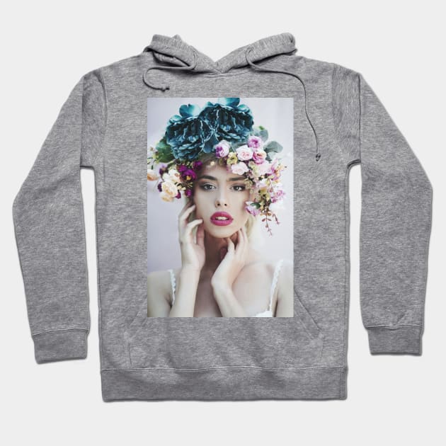 Floral Hat Hoodie by JovanaRikalo